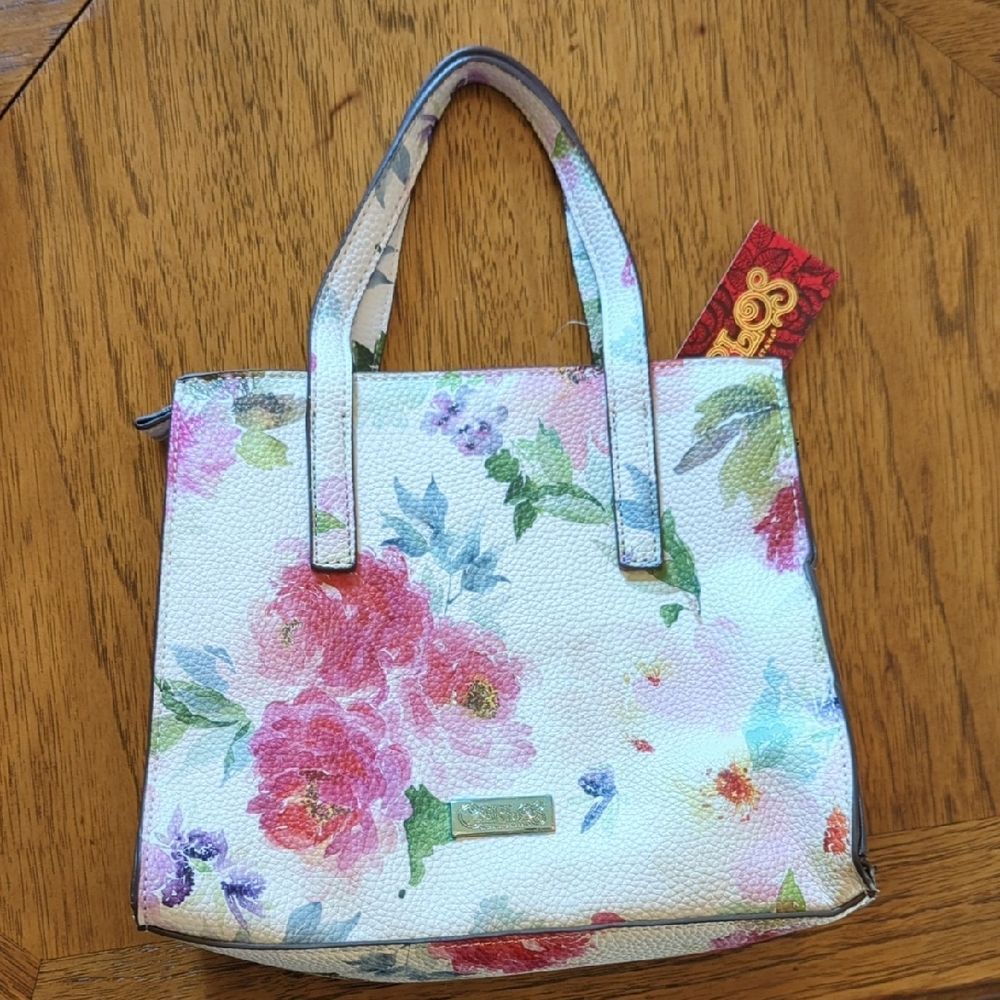 NWT Carlos Santa Floral Medium Purse Crossbody Bag - Picture 9 of 11